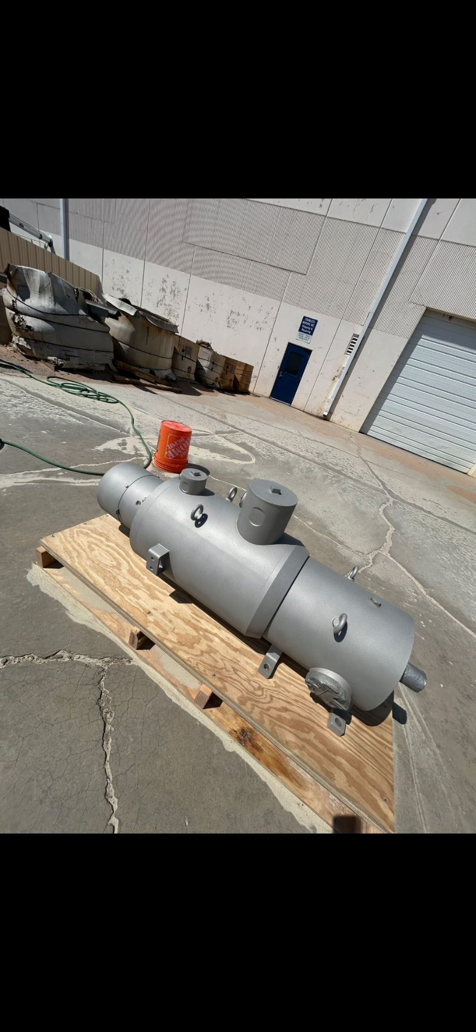 After dustless blasting — surface restoration project in New Mexico