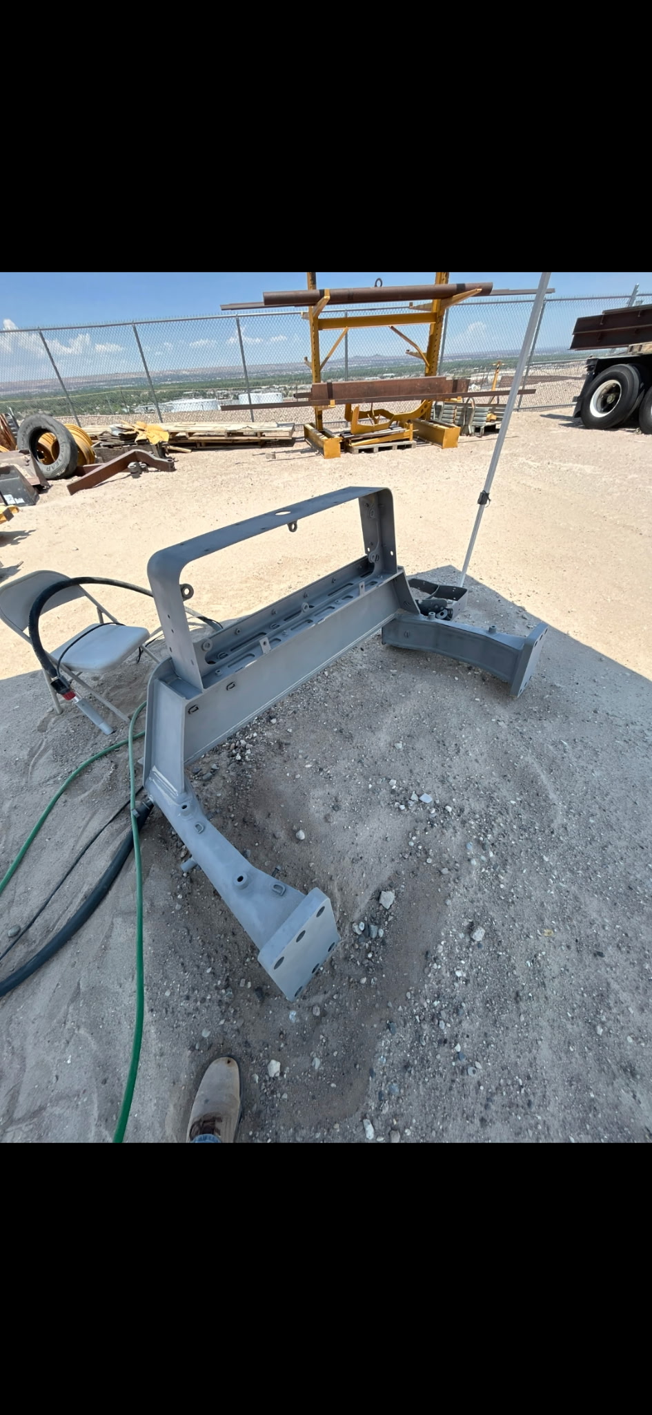 After dustless blasting — surface restoration project in New Mexico