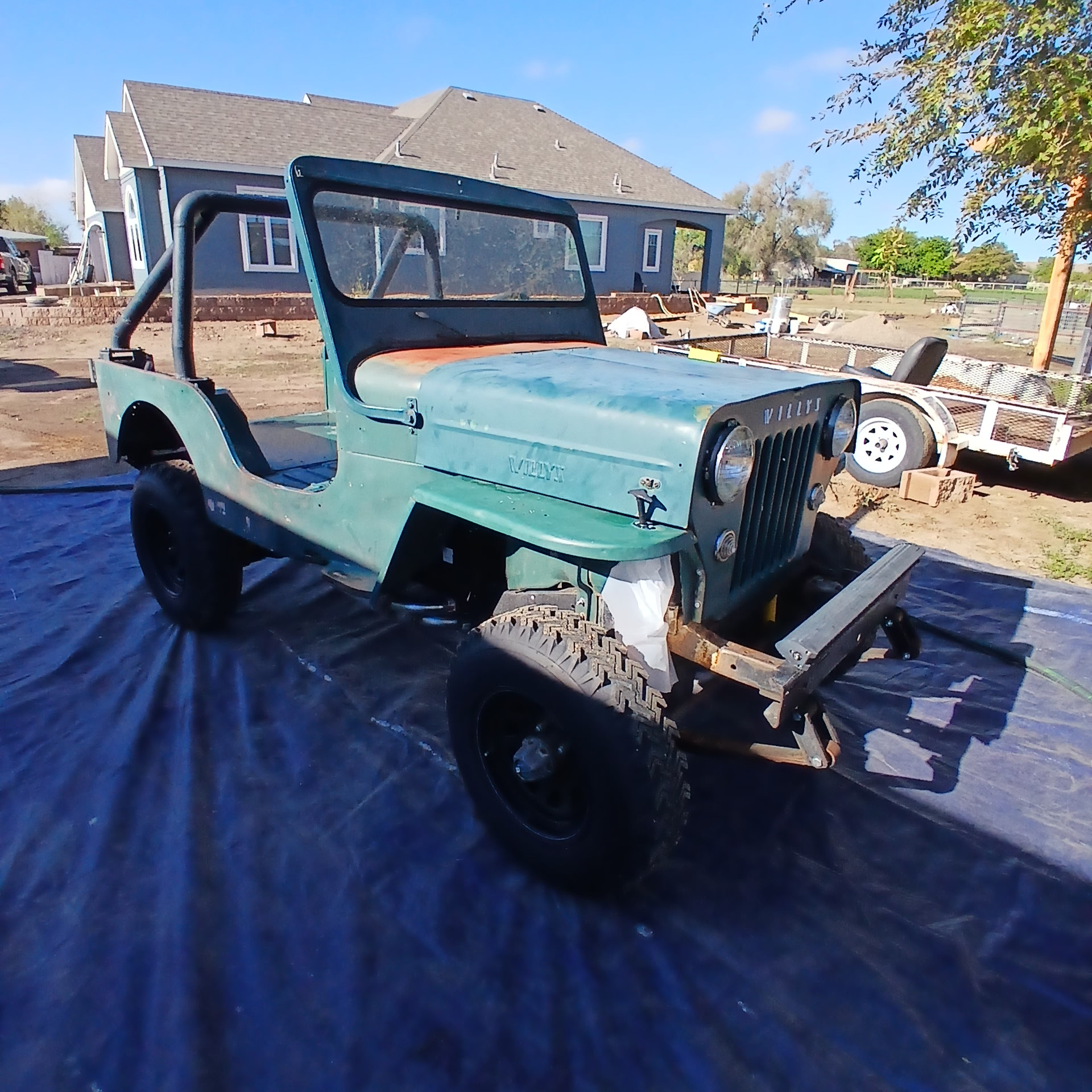 Before dustless blasting — surface restoration project in New Mexico