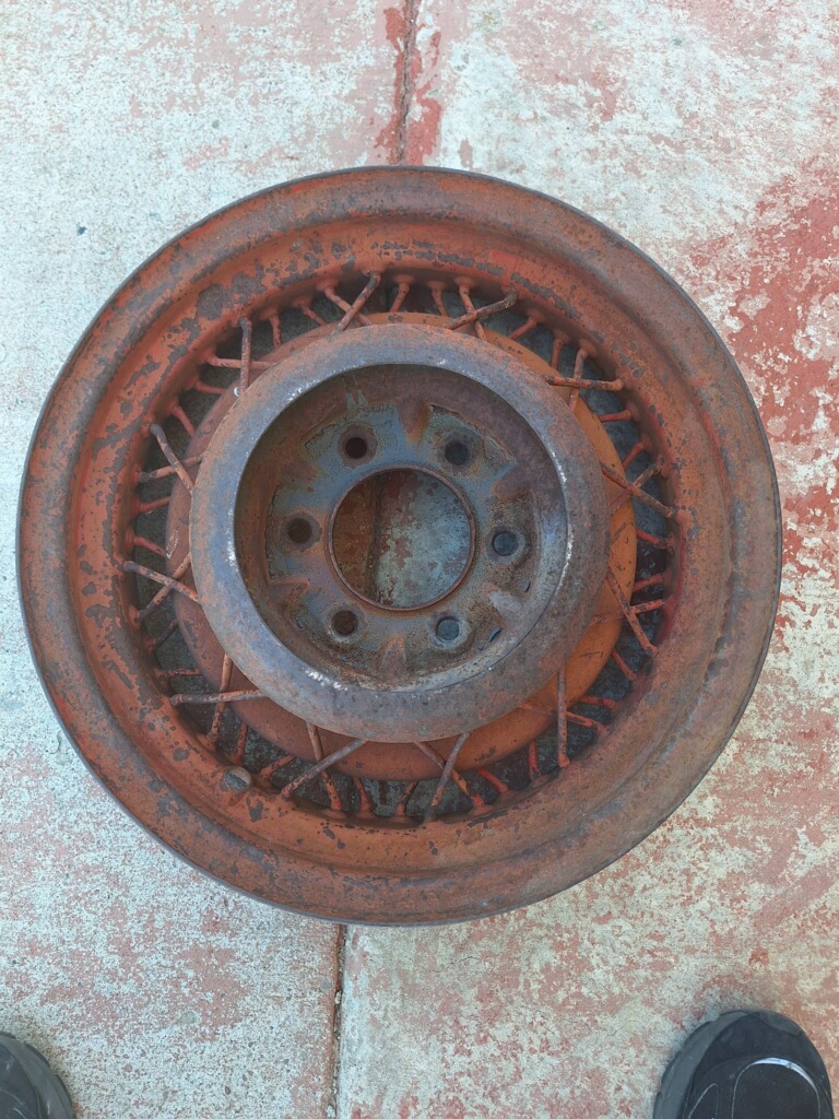 Before dustless blasting — surface restoration project in New Mexico