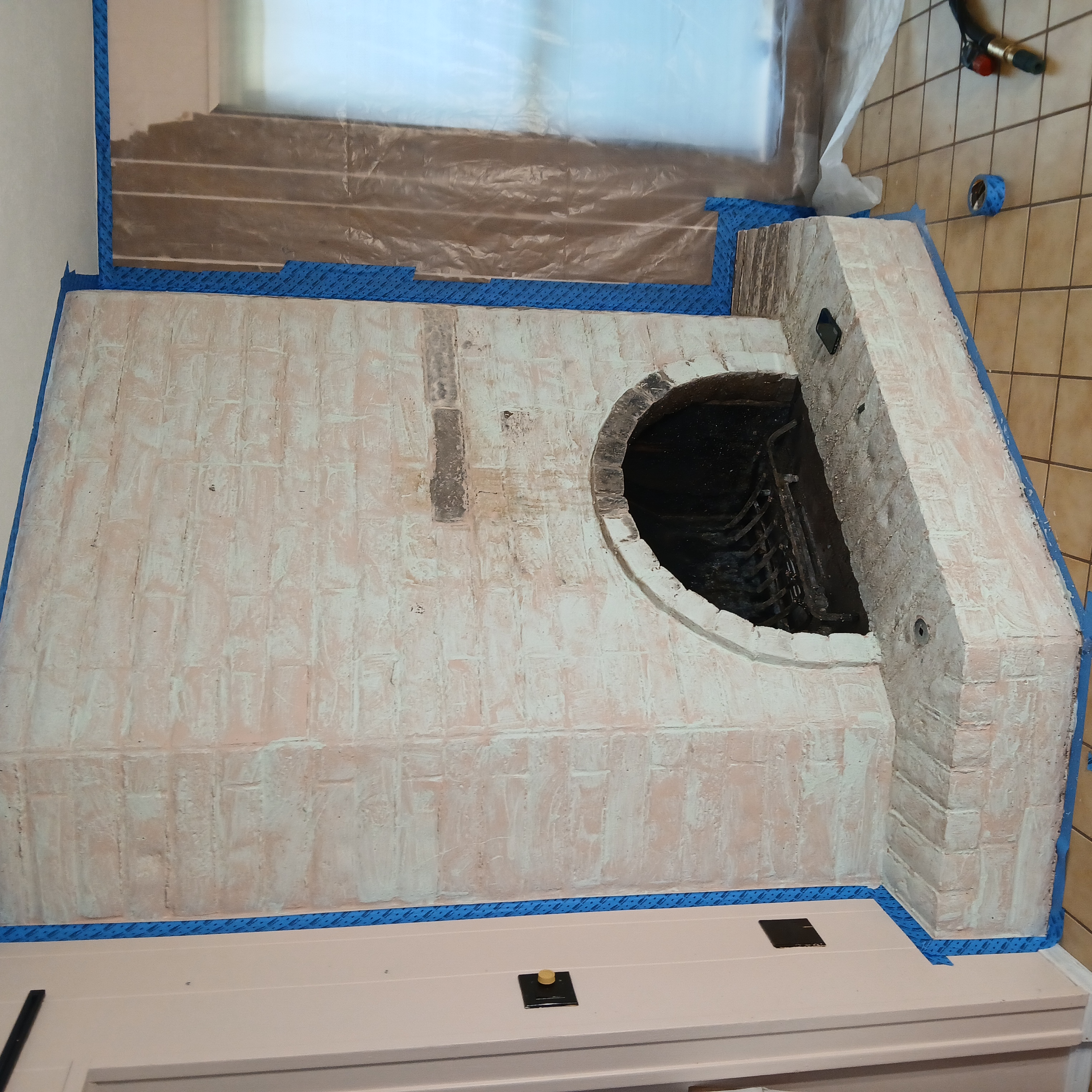 Before dustless blasting — surface restoration project in New Mexico